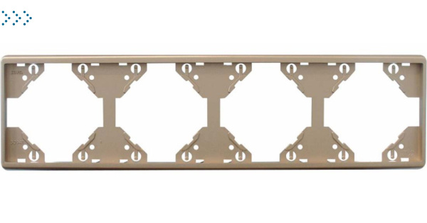 Горизонтальная 4-ная  рамка, платина (50941 TPL) Горизонтальная 4-ная  рамка, платина (50941 TPL)